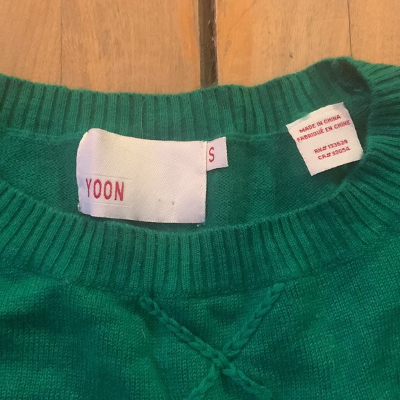 Bright green crop sweater - Picture 2 of 3